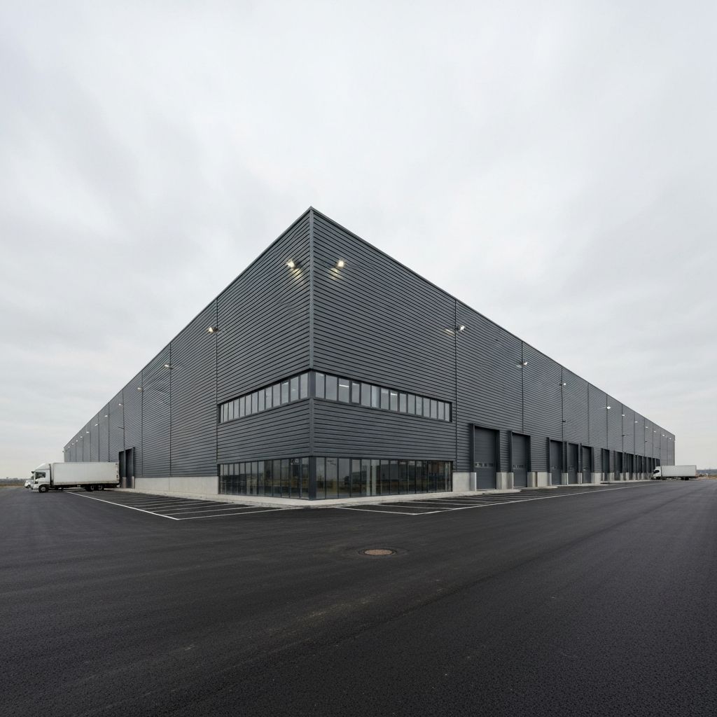 Galpão metálico comercial construído